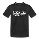 Colorado Toddler T-Shirt - Hand Lettered Colorado Toddler Tee - black