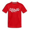 Colorado Toddler T-Shirt - Hand Lettered Colorado Toddler Tee - red