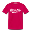 Colorado Toddler T-Shirt - Hand Lettered Colorado Toddler Tee - dark pink
