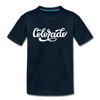 Colorado Toddler T-Shirt - Hand Lettered Colorado Toddler Tee - deep navy