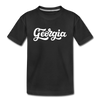 Georgia Toddler T-Shirt - Hand Lettered Georgia Toddler Tee - black