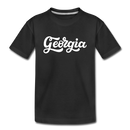 Georgia Toddler T-Shirt - Hand Lettered Georgia Toddler Tee - black
