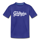 Georgia Toddler T-Shirt - Hand Lettered Georgia Toddler Tee - royal blue