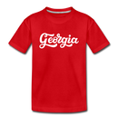Georgia Toddler T-Shirt - Hand Lettered Georgia Toddler Tee - red