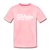 Georgia Toddler T-Shirt - Hand Lettered Georgia Toddler Tee - pink