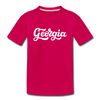 Georgia Toddler T-Shirt - Hand Lettered Georgia Toddler Tee - dark pink