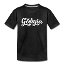 Georgia Toddler T-Shirt - Hand Lettered Georgia Toddler Tee - charcoal gray