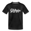 Georgia Toddler T-Shirt - Hand Lettered Georgia Toddler Tee - charcoal gray
