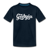 Georgia Toddler T-Shirt - Hand Lettered Georgia Toddler Tee - deep navy