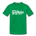 Georgia Toddler T-Shirt - Hand Lettered Georgia Toddler Tee - kelly green