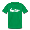 Georgia Toddler T-Shirt - Hand Lettered Georgia Toddler Tee - kelly green
