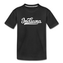 Indiana Toddler T-Shirt - Hand Lettered Indiana Toddler Tee - black