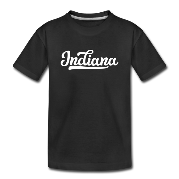 Indiana Toddler T-Shirt - Hand Lettered Indiana Toddler Tee - black