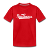 Indiana Toddler T-Shirt - Hand Lettered Indiana Toddler Tee - red