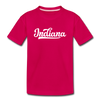 Indiana Toddler T-Shirt - Hand Lettered Indiana Toddler Tee - dark pink