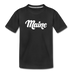 Maine Toddler T-Shirt - Hand Lettered Maine Toddler Tee - black