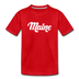 Maine Toddler T-Shirt - Hand Lettered Maine Toddler Tee - red