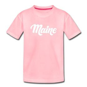 Maine Toddler T-Shirt - Hand Lettered Maine Toddler Tee