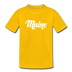 Maine Toddler T-Shirt - Hand Lettered Maine Toddler Tee - sun yellow