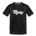 Maine Toddler T-Shirt - Hand Lettered Maine Toddler Tee - charcoal gray