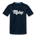 Maine Toddler T-Shirt - Hand Lettered Maine Toddler Tee - deep navy