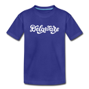 Delaware Toddler T-Shirt - Hand Lettered Delaware Toddler Tee - royal blue