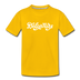 Delaware Toddler T-Shirt - Hand Lettered Delaware Toddler Tee - sun yellow