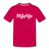 Delaware Toddler T-Shirt - Hand Lettered Delaware Toddler Tee - dark pink