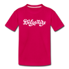 Delaware Toddler T-Shirt - Hand Lettered Delaware Toddler Tee - dark pink