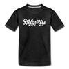 Delaware Toddler T-Shirt - Hand Lettered Delaware Toddler Tee - charcoal gray