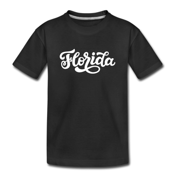 Florida Toddler T-Shirt - Hand Lettered Florida Toddler Tee - black
