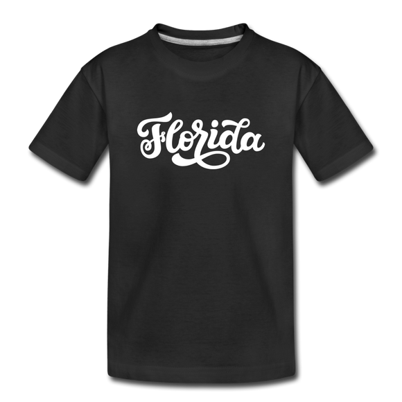 Florida Toddler T-Shirt - Hand Lettered Florida Toddler Tee - black