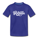 Florida Toddler T-Shirt - Hand Lettered Florida Toddler Tee - royal blue
