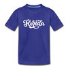 Florida Toddler T-Shirt - Hand Lettered Florida Toddler Tee - royal blue