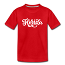 Florida Toddler T-Shirt - Hand Lettered Florida Toddler Tee - red