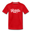 Florida Toddler T-Shirt - Hand Lettered Florida Toddler Tee - red