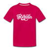 Florida Toddler T-Shirt - Hand Lettered Florida Toddler Tee - dark pink
