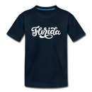 Florida Toddler T-Shirt - Hand Lettered Florida Toddler Tee - deep navy