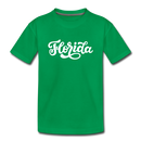 Florida Toddler T-Shirt - Hand Lettered Florida Toddler Tee - kelly green