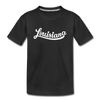 Louisiana Toddler T-Shirt - Hand Lettered Louisiana Toddler Tee - black