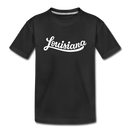 Louisiana Toddler T-Shirt - Hand Lettered Louisiana Toddler Tee - black