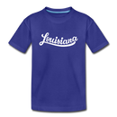 Louisiana Toddler T-Shirt - Hand Lettered Louisiana Toddler Tee - royal blue