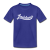 Louisiana Toddler T-Shirt - Hand Lettered Louisiana Toddler Tee - royal blue