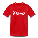 Louisiana Toddler T-Shirt - Hand Lettered Louisiana Toddler Tee - red