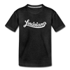Louisiana Toddler T-Shirt - Hand Lettered Louisiana Toddler Tee - charcoal gray