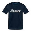 Louisiana Toddler T-Shirt - Hand Lettered Louisiana Toddler Tee - deep navy
