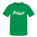 Louisiana Toddler T-Shirt - Hand Lettered Louisiana Toddler Tee - kelly green