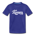 Kansas Toddler T-Shirt - Hand Lettered Kansas Toddler Tee - royal blue