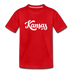 Kansas Toddler T-Shirt - Hand Lettered Kansas Toddler Tee - red
