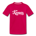 Kansas Toddler T-Shirt - Hand Lettered Kansas Toddler Tee - dark pink